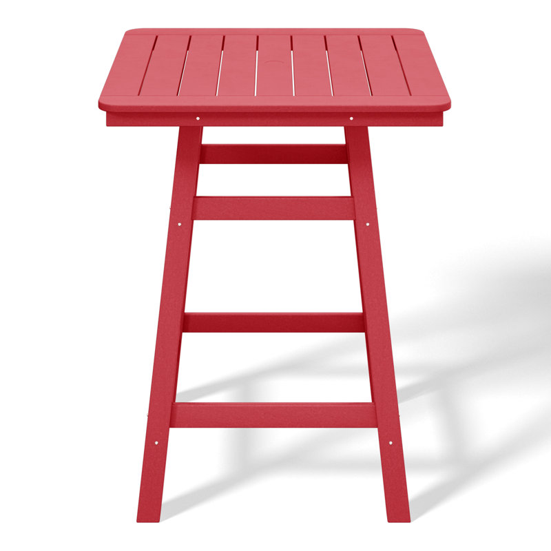 Table de bar extérieure carrée L 30,8 po x l 30,8 po Laguna, Rouge