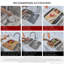 Évier de cuisine à double cuve 50/50, encastré ou sous plan, en acier inoxydable brossé, calibre 18, 31,25 po x 18 po-94128989-94128988