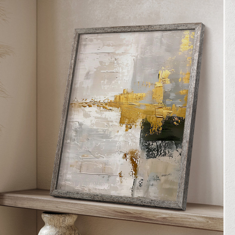 ABSTRACT Series CDLxxxvii, reproduction encadrée - bois massif, H 11 po x l 9 po