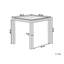 Ezmerelda Rectangular Outdoor Dining Table With Umbrella Hole , 80cm cm W 80cm cm D-43619226