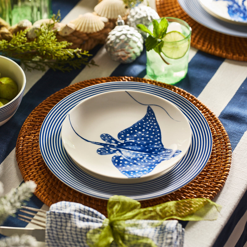Stingray Porcelain Salad/Dessert Plate