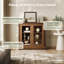 Vitrine basse, noyer-1068380553