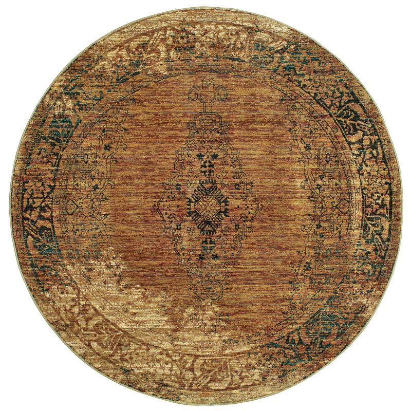 Tuma Oriental Indoor Rug, Round 7'10"