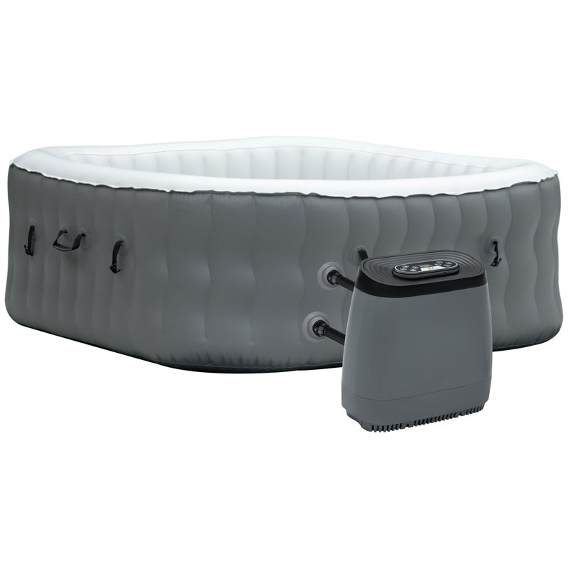 Outsunny Inflatable Hot Tub