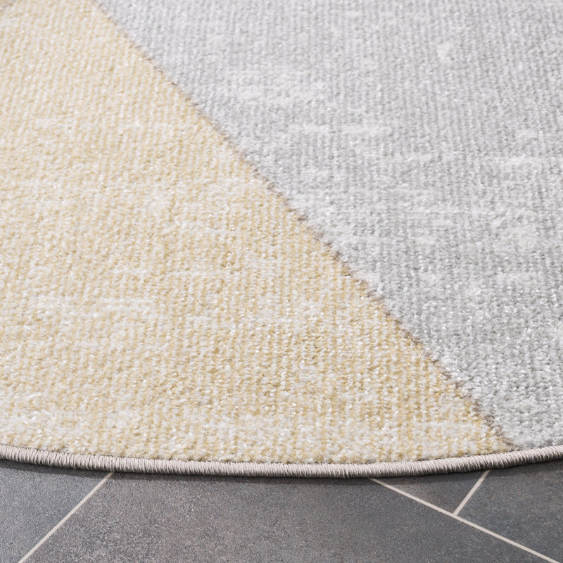 Phoenix 500 Performance Geometric Rug, Round 6'7"
