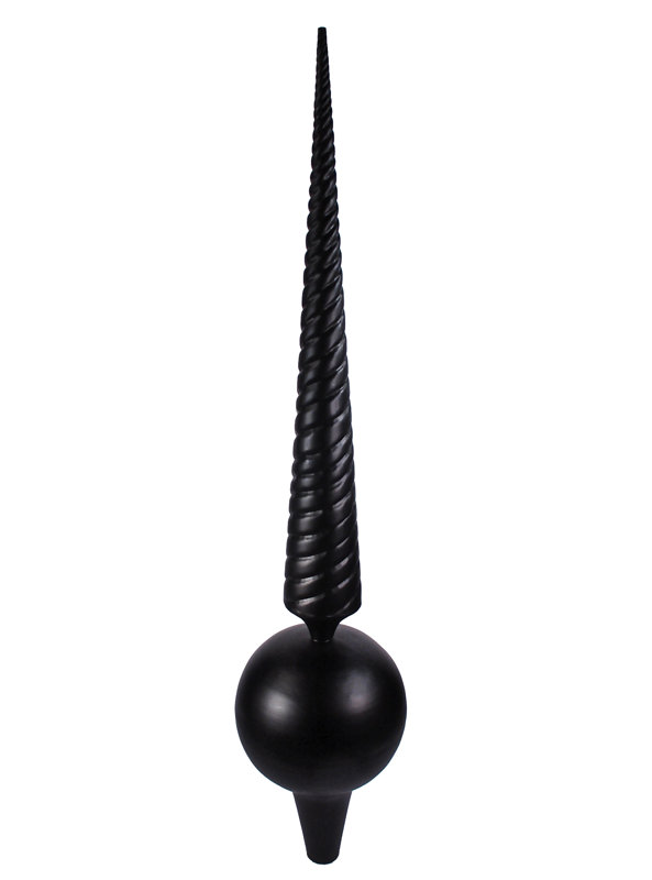 Fleuron de toit vénitien McCurdy, Noir mat, H 24 po x l 5 po x P 5 po