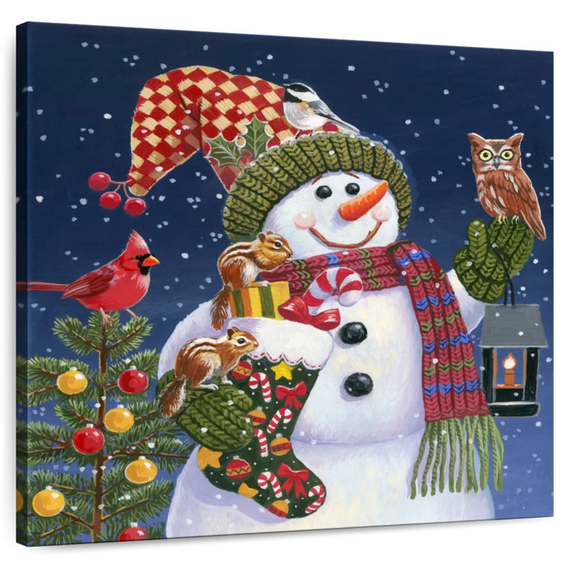 Lelend Snowman With Lantern, 30" H x 30" W