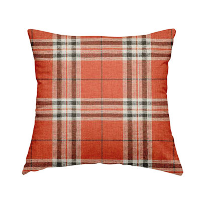 Croy Plaid Square Throw Cushion