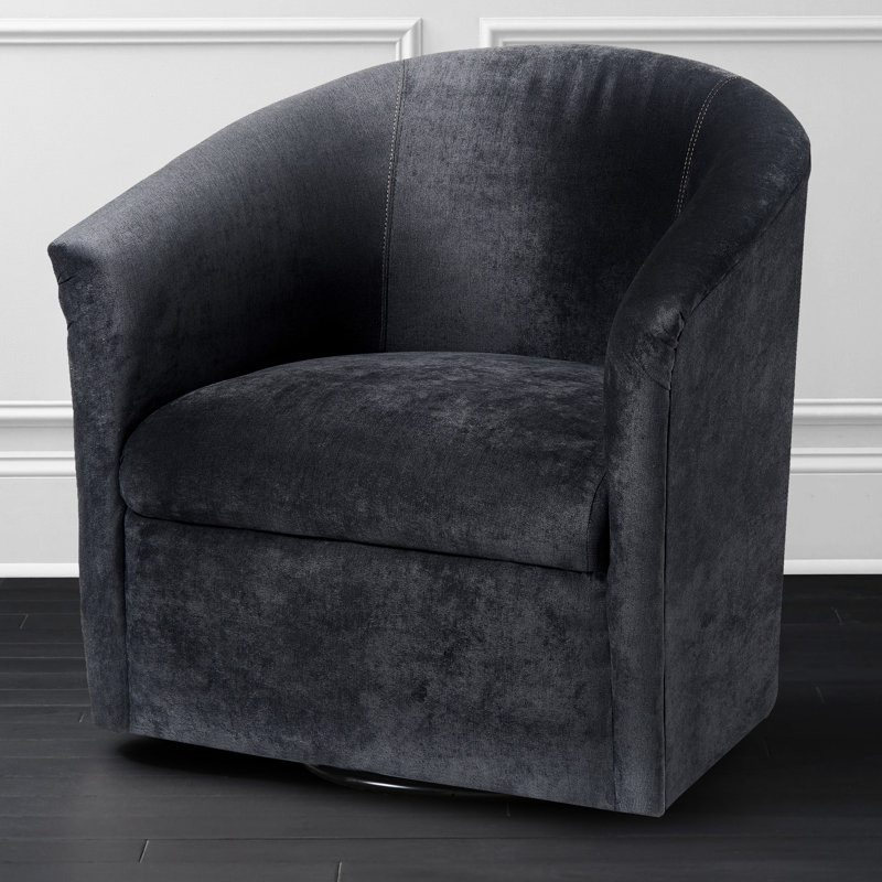 Fauteuil d'exercice pivotant gris anthracite - fabrication de soutien, rotation à 360 degrés, fabriqué en microfibre sans assemblage. Rotation. Bois franc massif Fabrication. Densité de la mousse: 1,9. Siège d'une hauteur de 18 po.