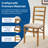 Stakmore Shaker Ladder Back Folding Chair, Oak Frame with Blush Fabric-128730255