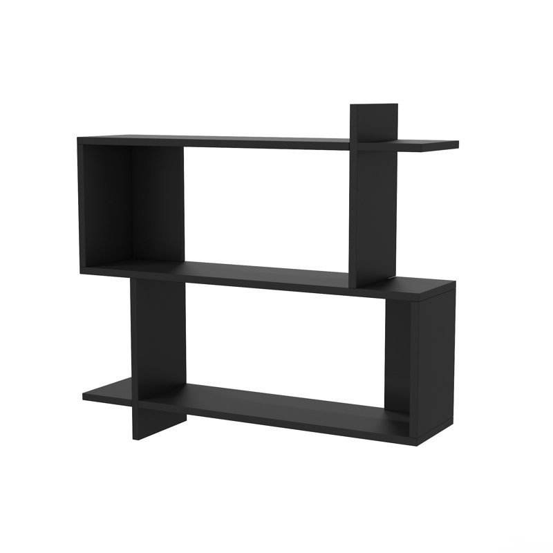 2 Piece Tiered Shelf, Black