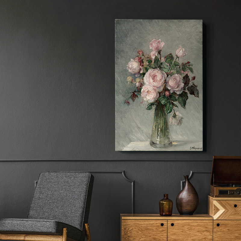 "Vintage Floral Print CCXVII", reproduction sur toile