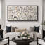 «Birds On Wildflower Plants Minimalist Modern Extra Large», reproduction d'art sur toile encadrée-111665853-107117923