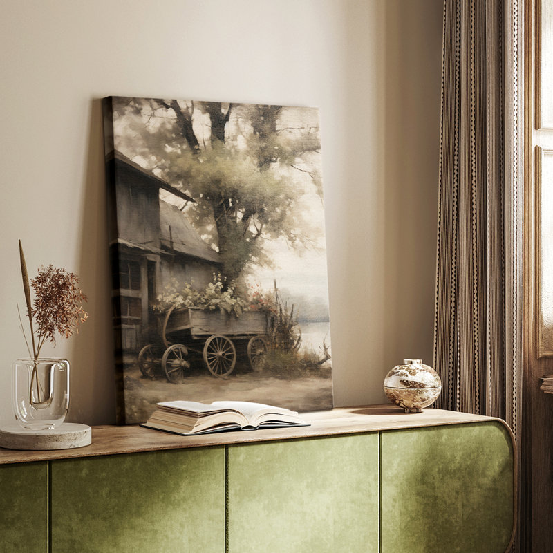 Paysage rétro rétro-galerie sur mesure Cavas, H 48 po x l 32 po