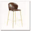 Tabouret de bar rembourré à structure métallique