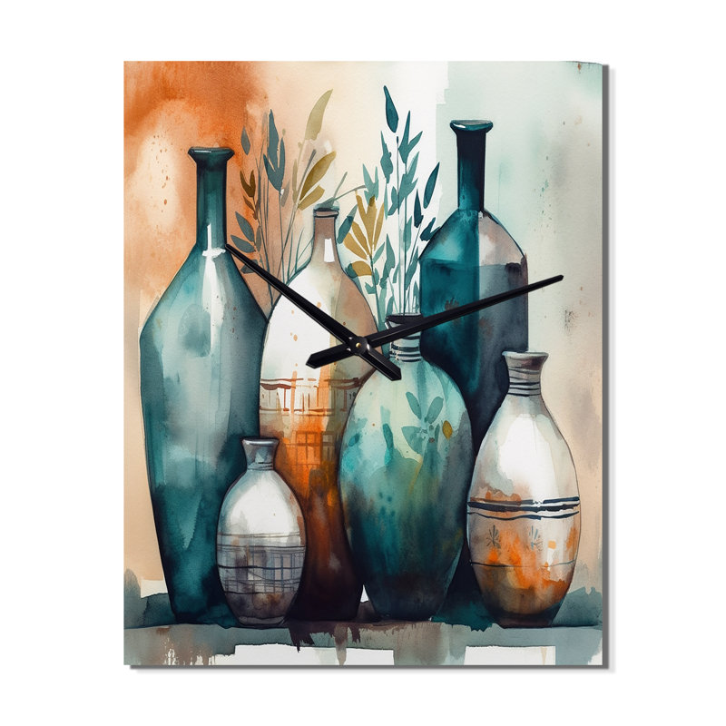 Irmentraud - Horloge murale Boho, H 28 po x l 12 po x P 1 po