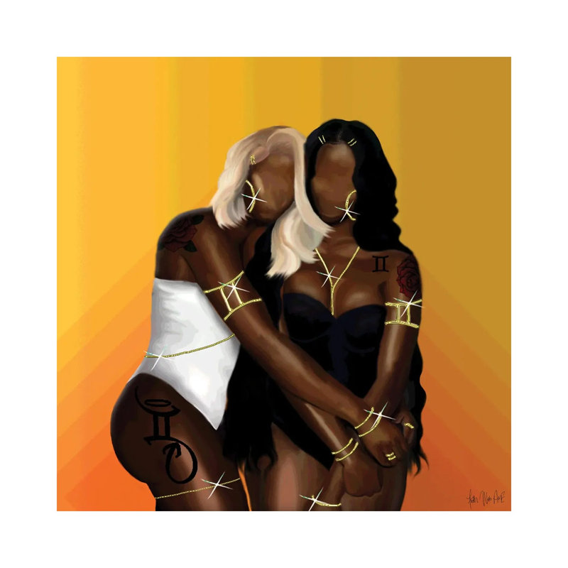 Gemini by Faith With An E - Wrapped Canvas Print, 30.48 cm H x 30.48 cm W