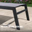 Chaise longue inclinable 66,15 po avec table-88999372