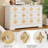 6/7 Drawer Boho Dresser, Wooden Chest with Decorative Front & Crystal Knobs for Bedroom-421347294