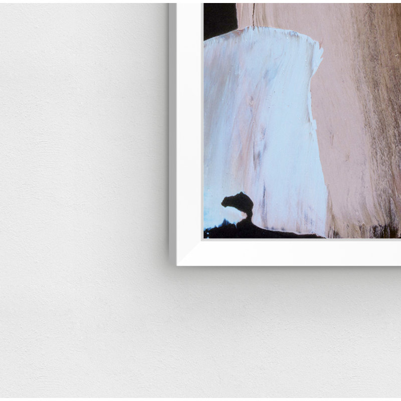 " Life Square " by Oliver Gal, 38" H x 38" W x 1.2" D, White Framed Paper
