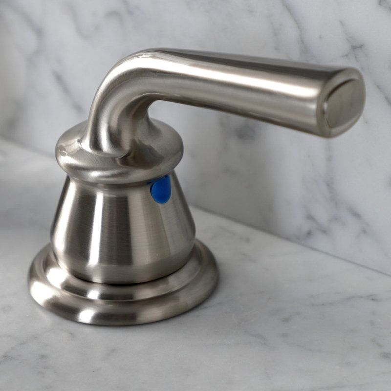Elegant Traditional Brushed Nickel Widespread Bathroom Faucet