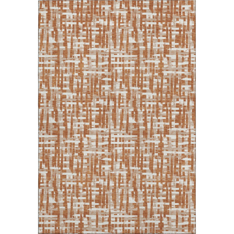 Premium Machine Washable Crumley AMF1059 Lines Rug_AMF1059TR, Rectangle 5 pi x 7 pi 6 po