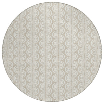 Kairova Beige Washable Indoor-Outdoor Rug - 