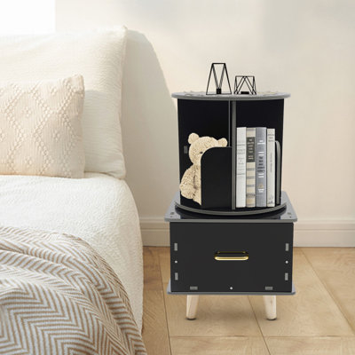 Chronabery 2 in 1 Nightstand and Bookcase with Drawer