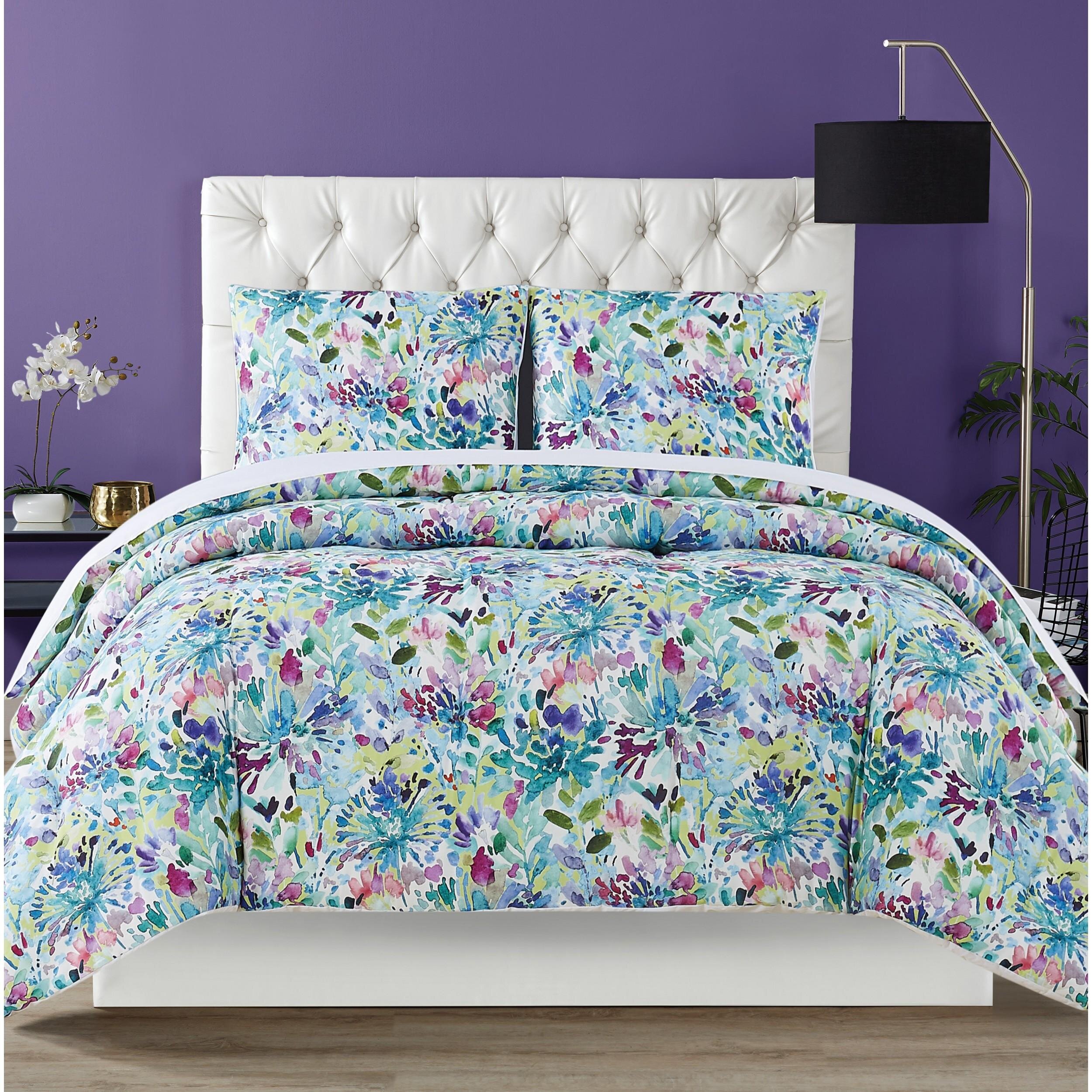 Latitude Run® Pranzal Multicolor Floral 7 Piece Comforter Set & Reviews