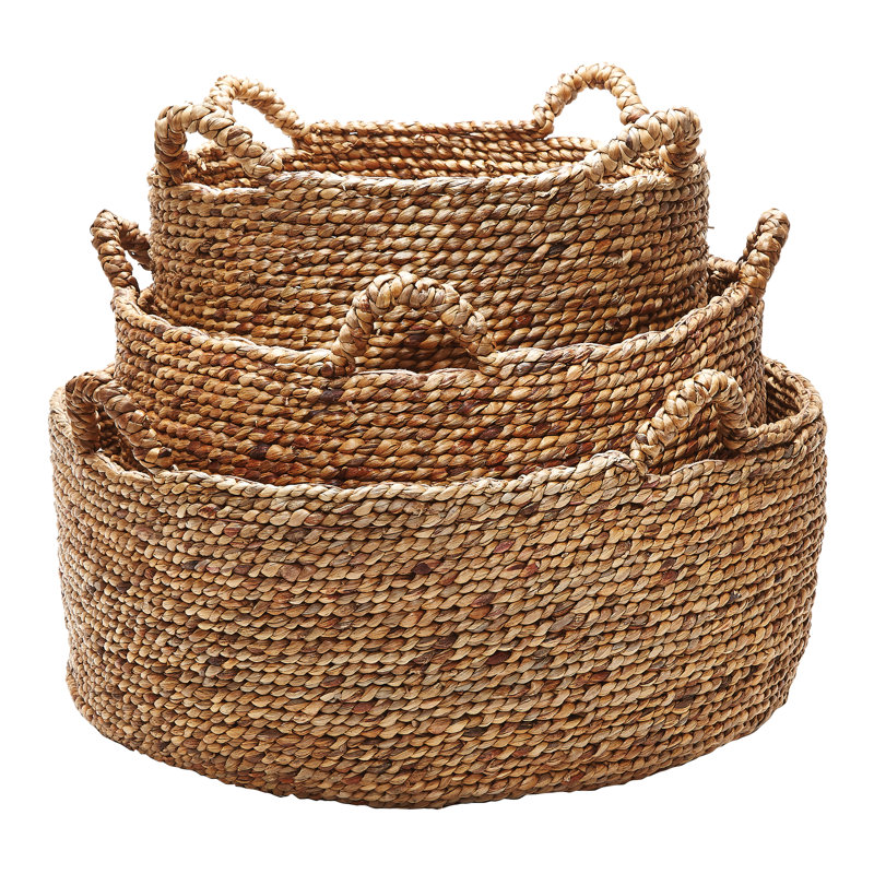 Panier naturel naturel - ensemble de 3