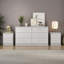 Ensemble de chambre à coucher 3 pièces Soho - Commode 6 tiroirs et 2 tables de chevet 2 tiroirs-100929423