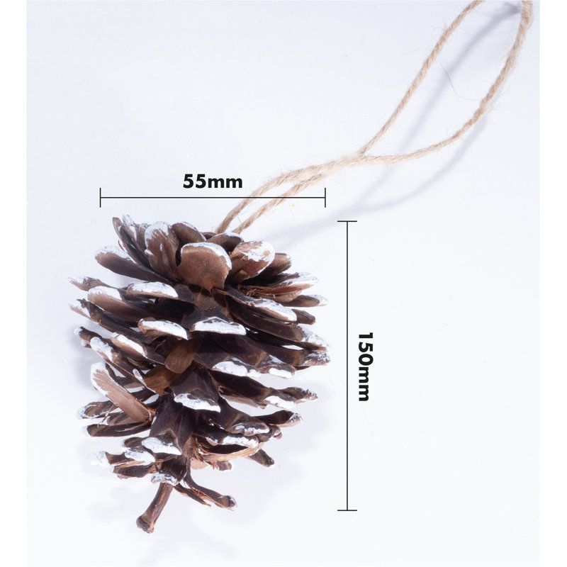 15cm Wood Holiday Shaped Ornament, White