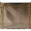 Console de salle de bain autoportante en fer 36 po Vici, sans lavabo et robinet, or-122743723