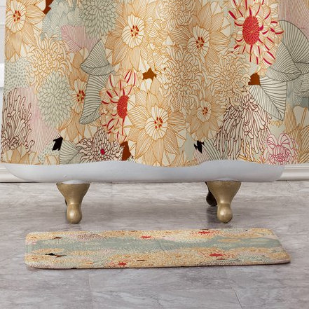Tapis crème de la salle de bain