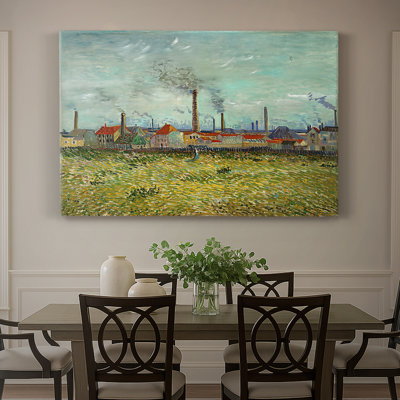 Usines à Clichy-Vincent van Gogh-Toile tendue avec châssis-1887