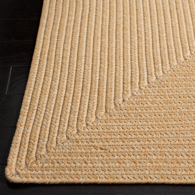 Braided Hand Woven Performance Machine Washable Solid Color Indoor/Outdoor Area Rug
