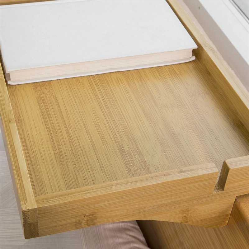 36cm W Manufactured Wood Bedside Table