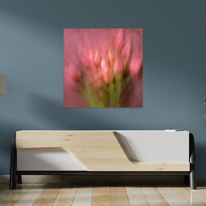«My Valentine», art mural contemporain abstrait, H 36 po x l 36 po
