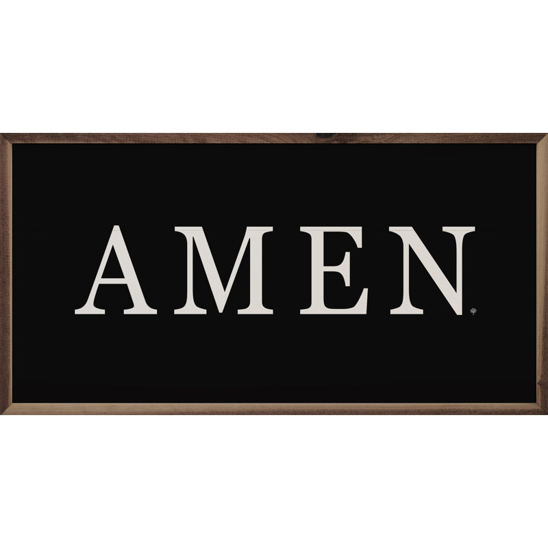 Blanc amen, Noir, H 8 po x l 16 po