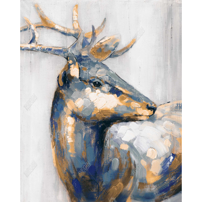 Golden Deer, reproduction sur toile