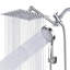 Pomme de douche à pluie réglable 2,5 GPM GPM avec autonettoyant