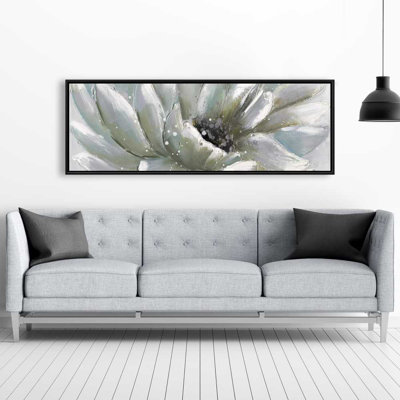 Décor de toile blanche - Chrysanthème blanc - Fleurs de salon