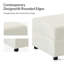 75cm Wide Polyester Square Standard Ottoman