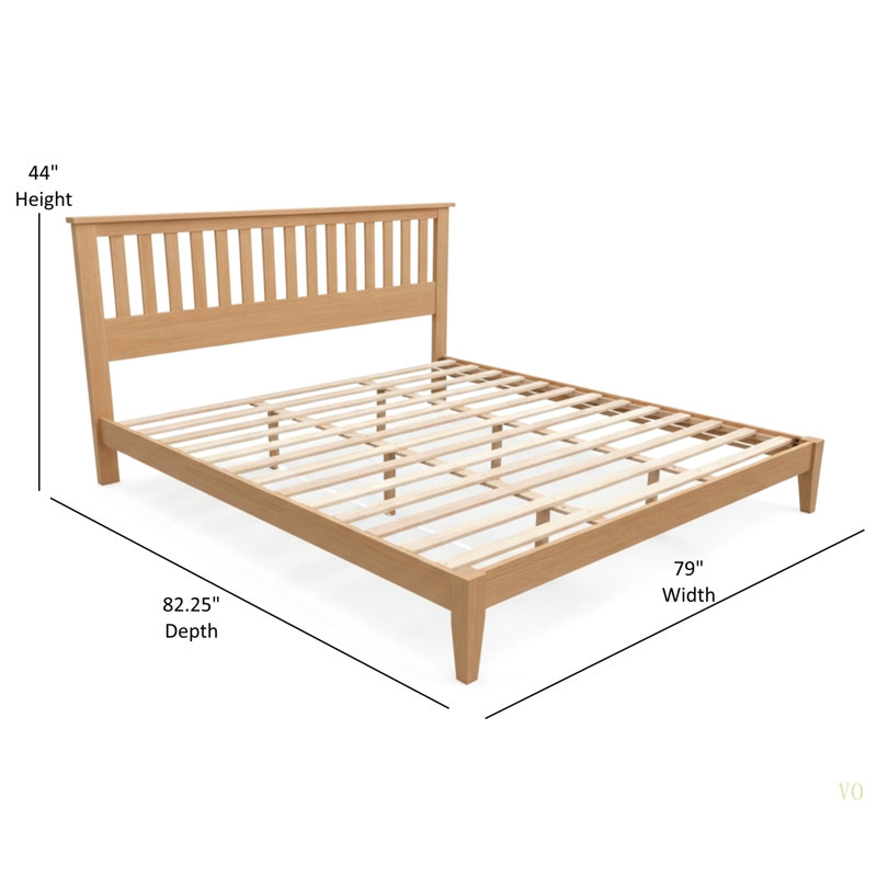 Malinda Mission Style King Panel Bed