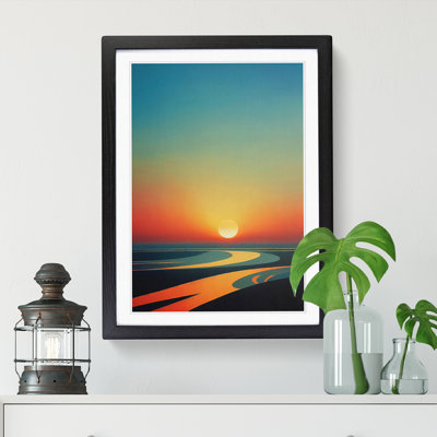 Sunset Textured - Single Picture Frame Print