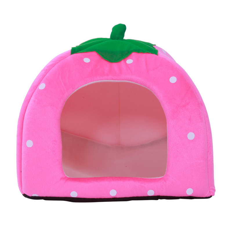 Dôme d’animal doux en coton Ricard, l 13,39 po x P 14,17 po x H 16,14 po, Rose