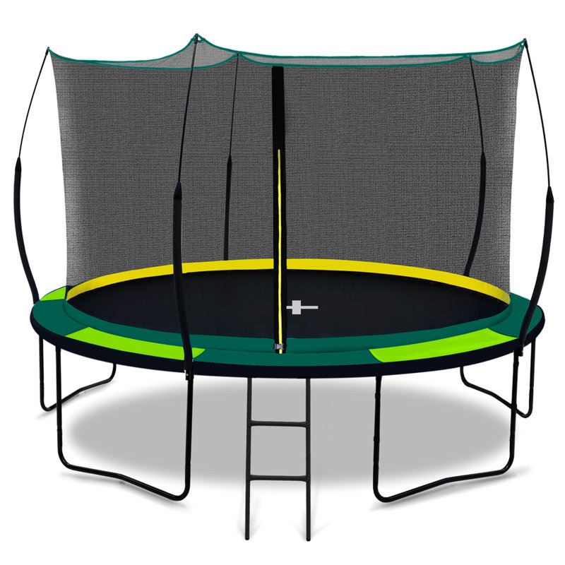 Trampolines récréatives avec enceinte et poteaux en filet de fibre de verre brevetés