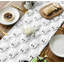 Soft Faux Fur White Ghost Halloween Table Runner 33x153 cm | Seasonal Plush Fall Kitchen Dining Table Decoration for Home Party Decor-135301700