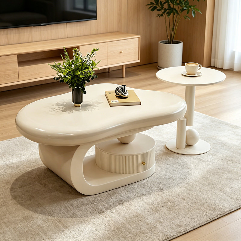 Fruge, White, Blanc, H 17,71 po x L 39,37 po x l 26,77 po