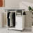 Ironing Cart With Rolling Ironing Board, Multipurpose Ironing Cabinet With Wheels, Compact Ironing Solution For Laundry Room, Bedroom,Cloakroom-White